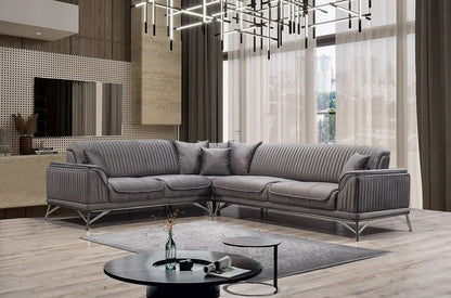 8️⃣ Paris HemPaket (Hörnsoffa – TV-bänk – Soffbord – Säng med förvaring)