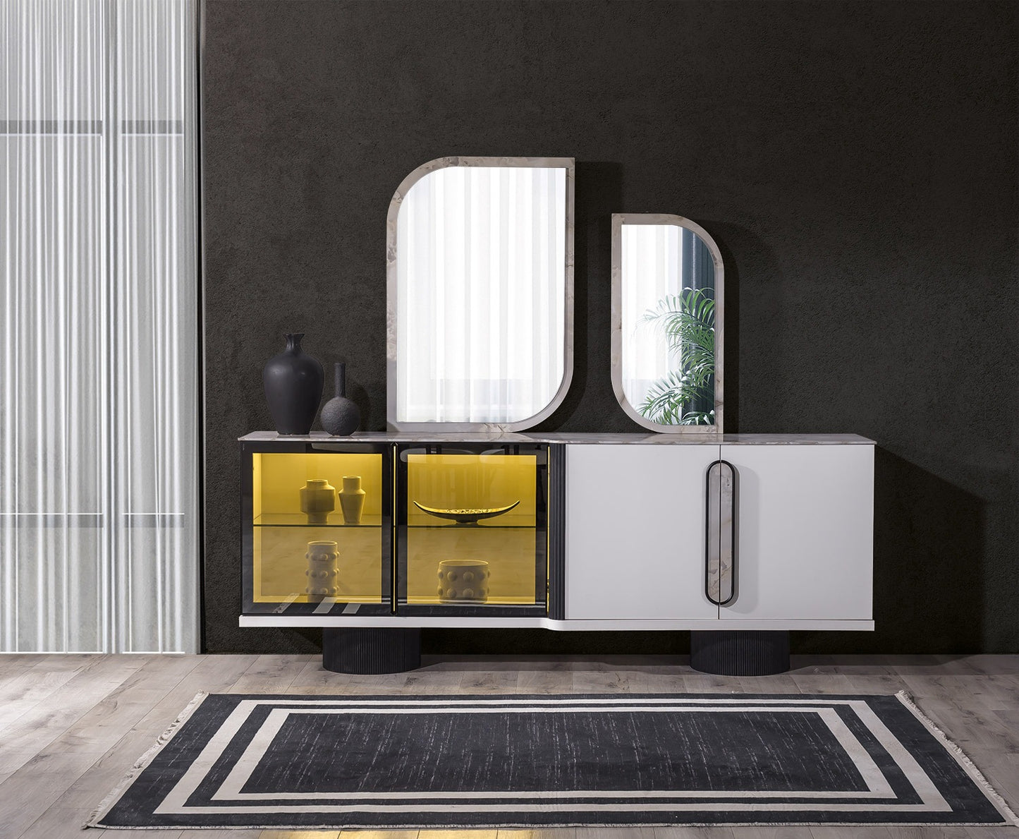 Barcelona Skänk med Spegel