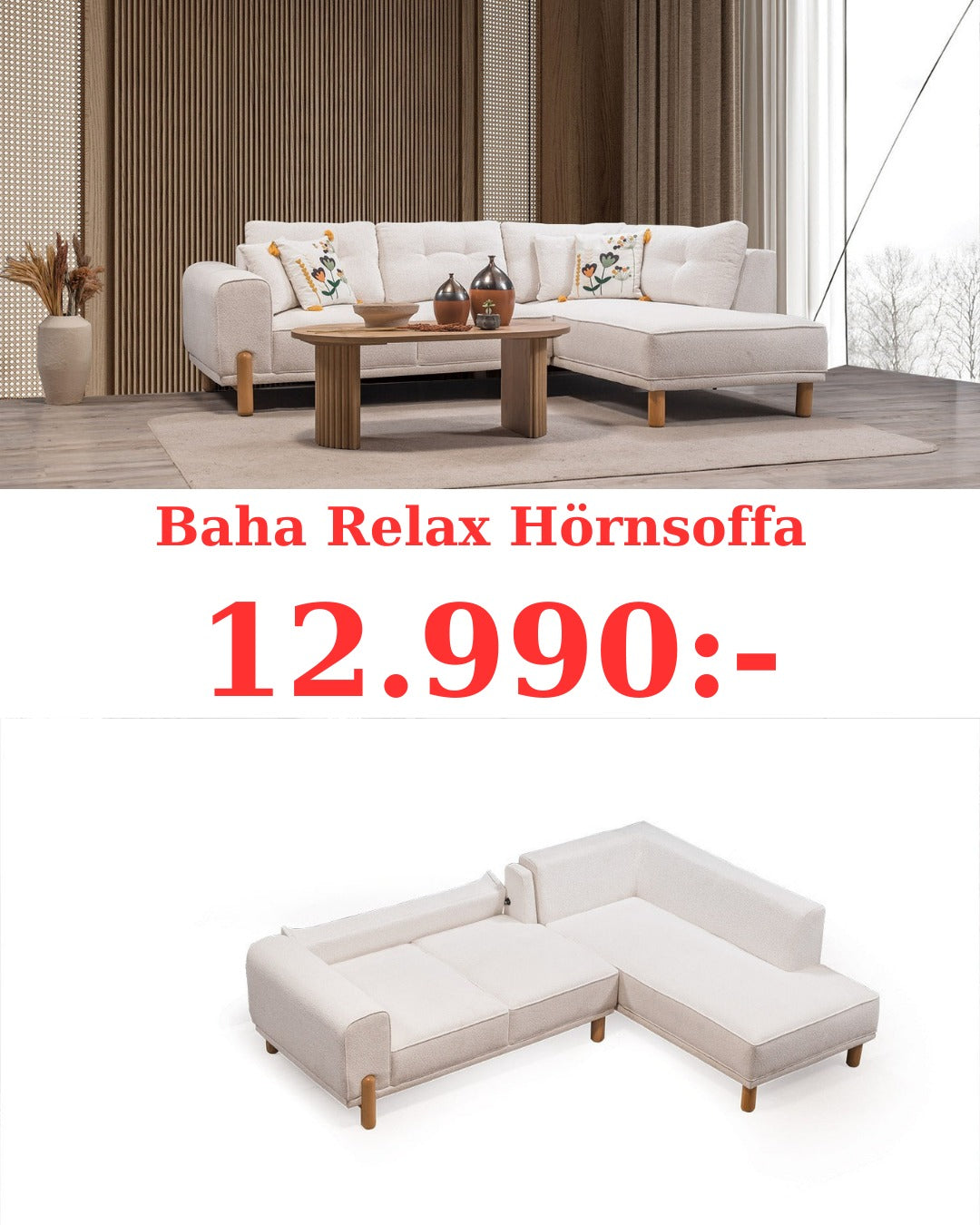 Baha Relax Hörnsoffa