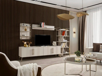 1️⃣ Stockholm HemPaket (Soffgrupp – TV-bänk – Soffbord – Säng med förvaring)