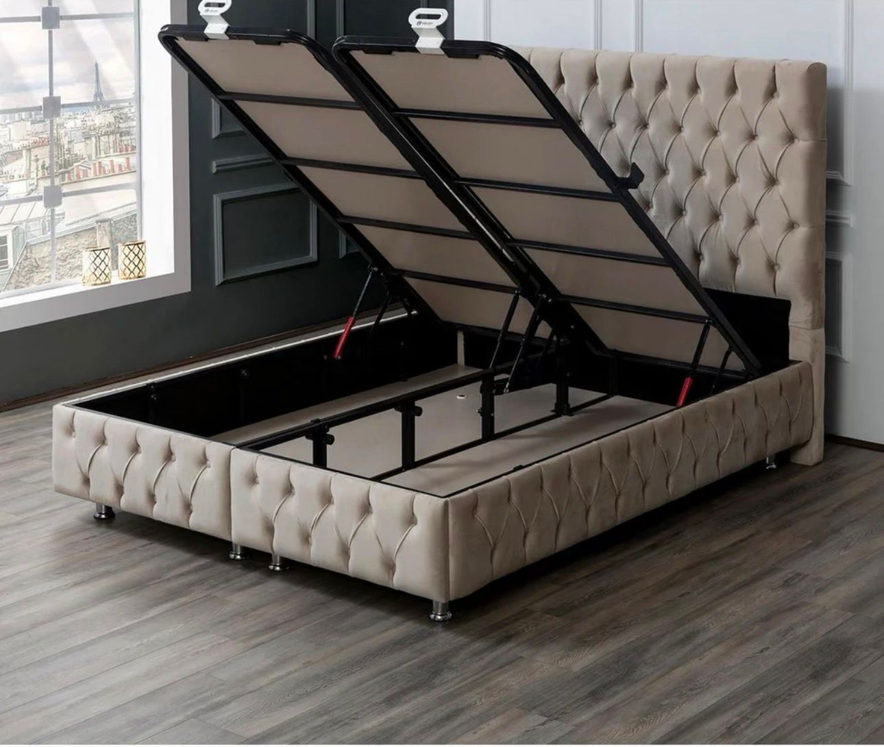 1️⃣ Stockholm HemPaket (Soffgrupp – TV-bänk – Soffbord – Säng med förvaring)