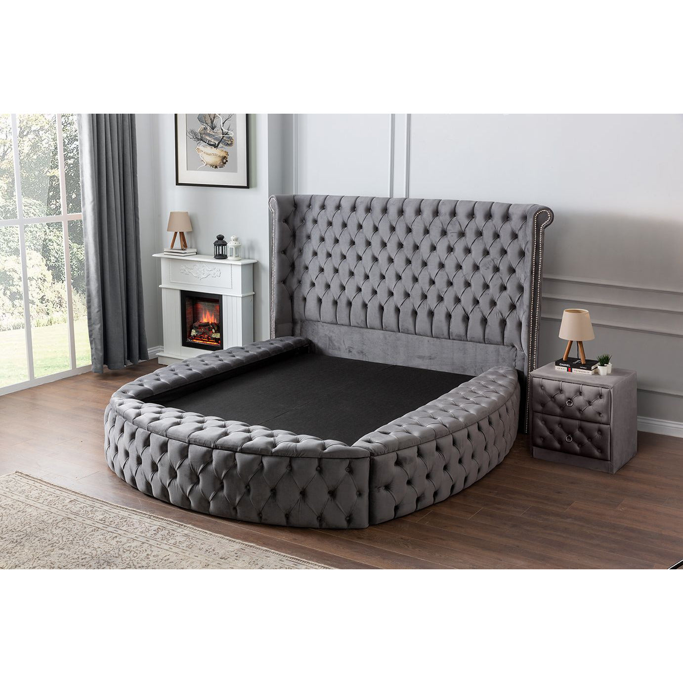⭐ ANGEL 160x200 Bedpaket – with storage, headboard and mattress ⏳ Begränsat antal – passa på!