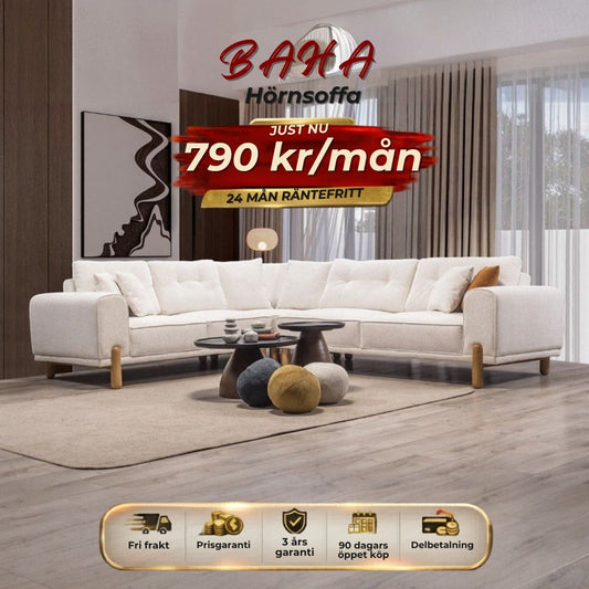 BAHA Hörnsoffa 790 kr/mån