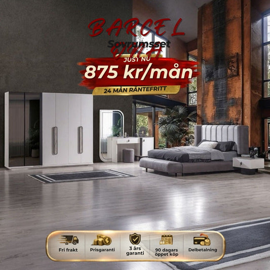 BARCELONA Sovrumsset 875 kr/mån