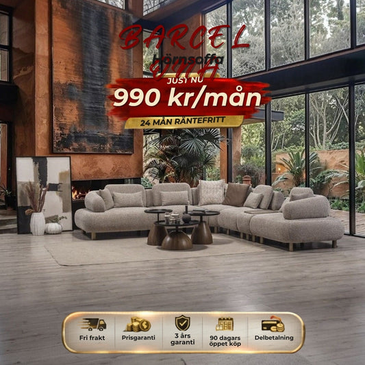 BARCELONA Hörnsoffa 990 kr/mån
