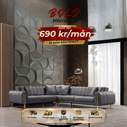BOLD Hörnsoffa 690 kr/mån
