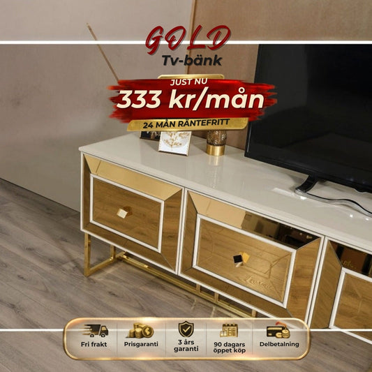 GOLD Tv-bänk 333 kr/mån