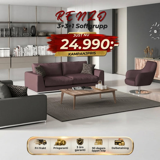 Renzo 3+3+1 Soffgrupp