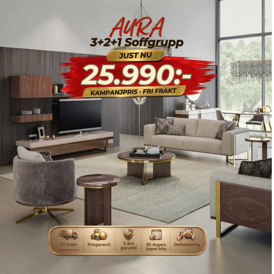Aura 3+2+1 Soffgrupp – kampanjpris