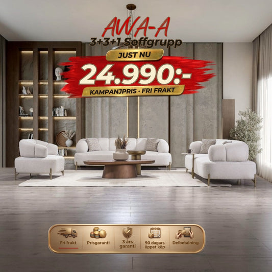 Avva-A 3+3+1 Soffgrupp – kampanjpris