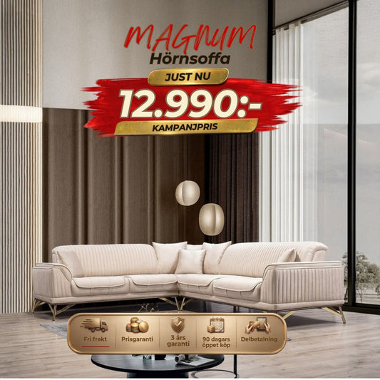 Magnum Hörnsoffa – kampanjpris