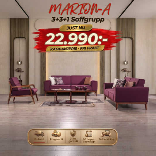 Marion-A 3+3+1 Soffgrupp – kampanjpris
