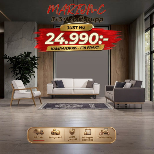 Marion-C 3+3+1 Soffgrupp – kampanjpris