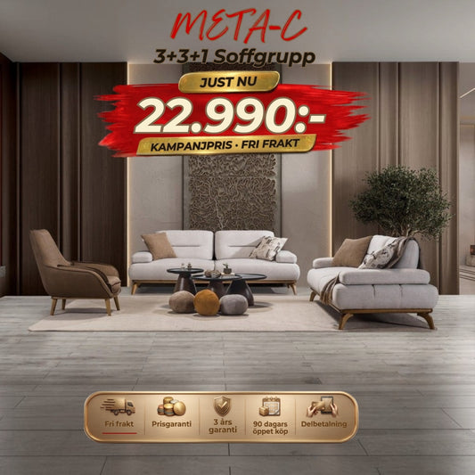 Meta-C 3+3+1 Soffgrupp – kampanjpris
