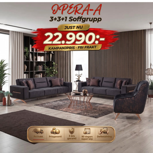 Opera-A 3+3+1 Soffgrupp – kampanjpris