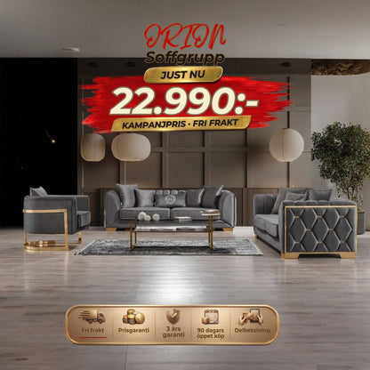 Orion Soffgrupp Luxury Edition Endast 2 kvar – kampanjpris