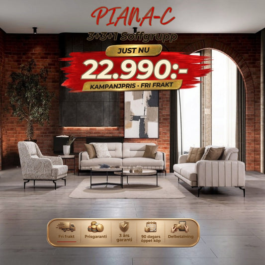 Piana-C 3+3+1 Soffgrupp – kampanjpris