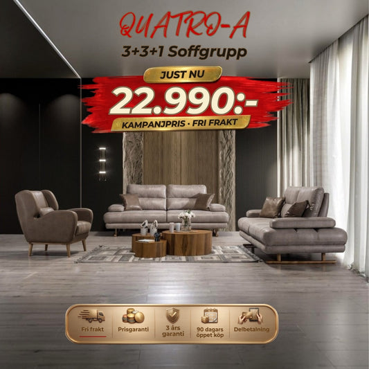 Quatro-A 3+3+1 Soffgrupp – kampanjpris