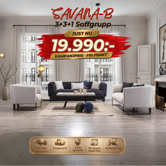 Savana-B 3+3+1 Soffgrupp – kampanjpris