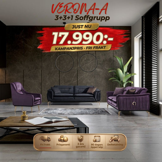 Verona-A 3+3+1 Soffgrupp – kampanjpris