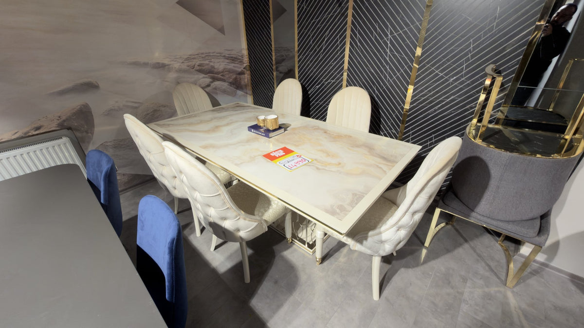 Diamond Matbord med 6 stolar – visningsexemplar, bild 1