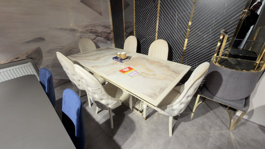 Diamond Matbord med 6 stolar – visningsexemplar, bild 1