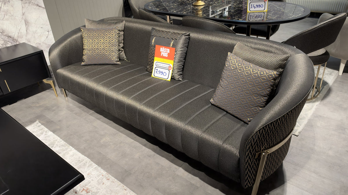 Lyon 3-sits soffa – visningsexemplar, bild 1