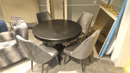 Matbord med 4 stolar Runt – visningsexemplar, bild 2