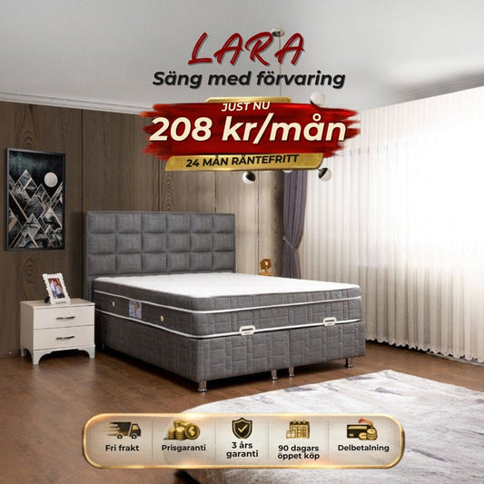 LARA Säng med förvaring 208 kr/mån