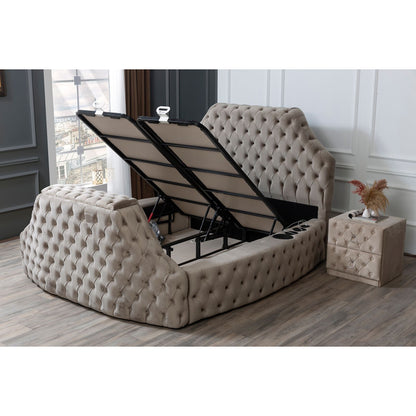 ⭐ LAVENZA Bedpaket – with storage, headboard, TV-lift and mattress ⏳ Begränsat antal – passa på!