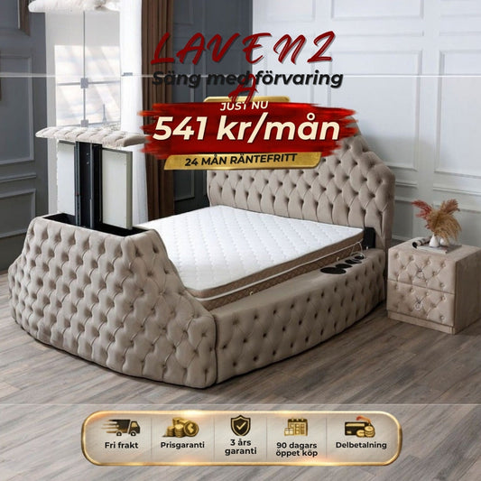 LAVENZA Säng med förvaring 541 kr/mån