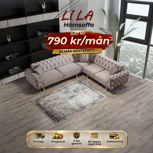 LILA Hörnsoffa 790 kr/mån