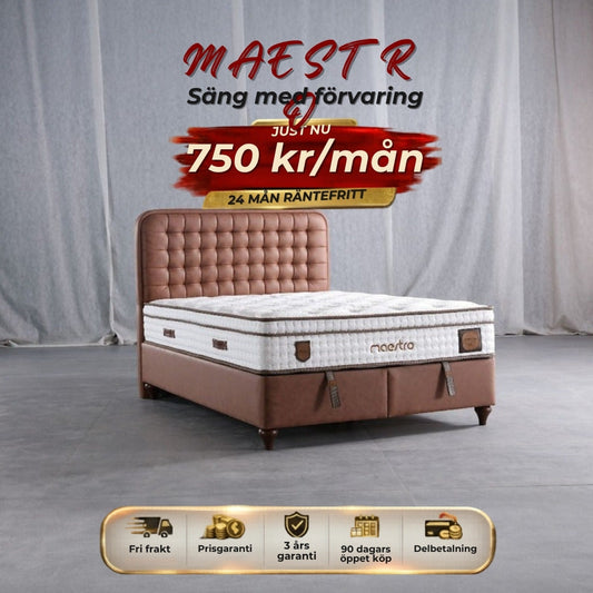 MAESTRO Säng med förvaring 750 kr/mån