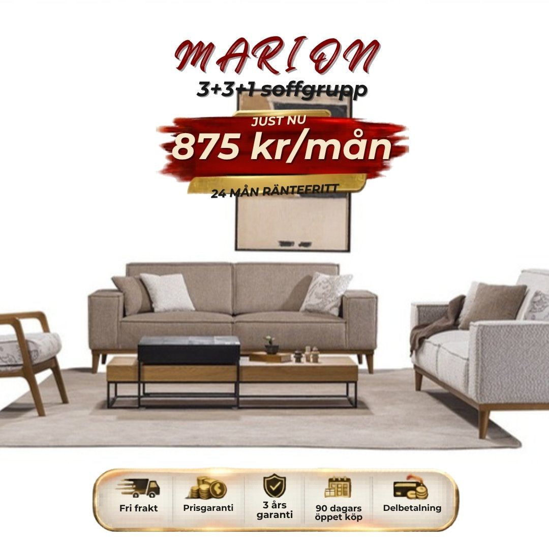 Marion-C 3+3+1 Soffgrupp månadspris