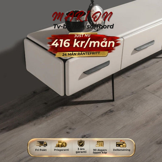 MARION Tv-bänk + soffbord 416 kr/mån