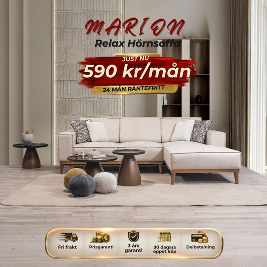 MARION Relax Hörnsoffa 590 kr/mån