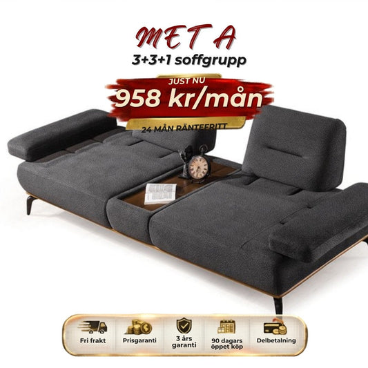 Meta-C 3+3+1 Soffgrupp månadspris