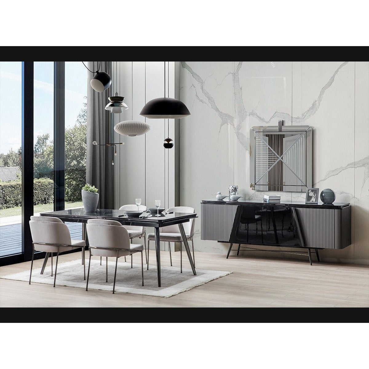 Mila Matbord med 6 Stolar