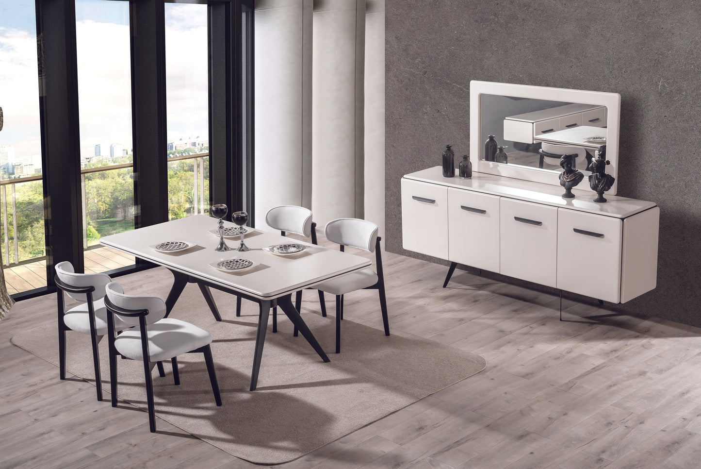 Marion Skänk med Spegler