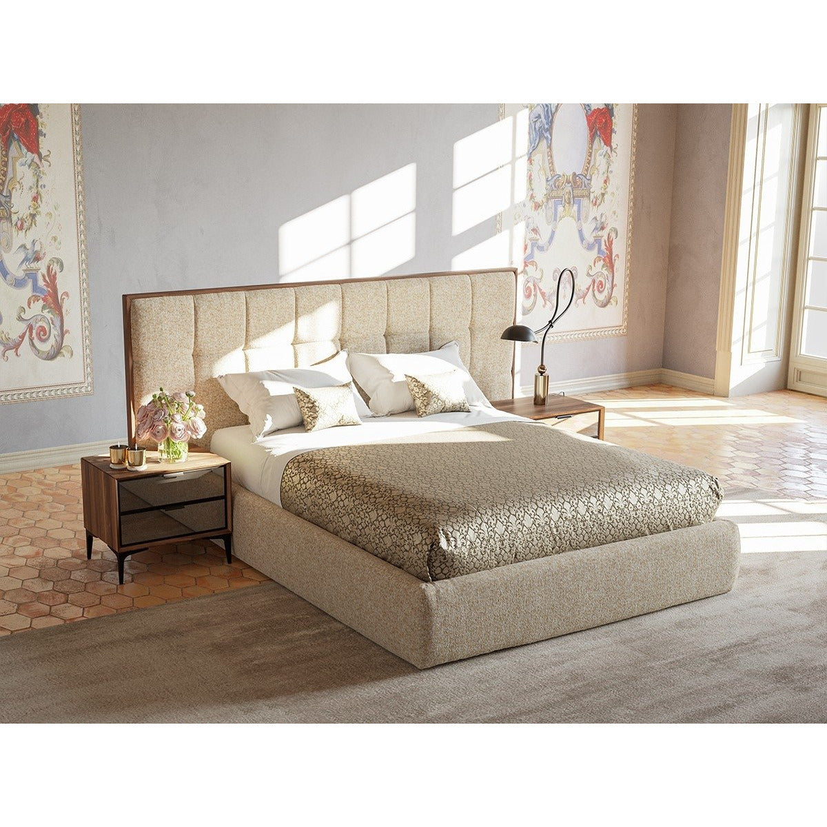 1️⃣5️⃣ DUBAI HemPaket  (Soffgrupp 3+3+1 / 3+2+1 – TV-bänk med överdel – Soffbord – Säng med förvaring)