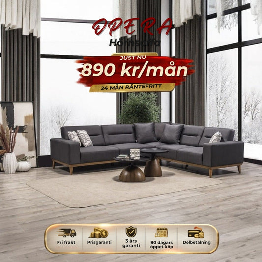 OPERA Hörnsoffa 890 kr/mån