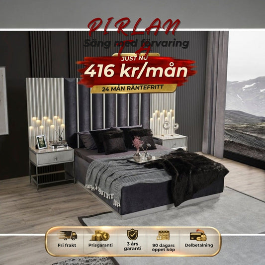PIRLANTA Säng med förvaring 416 kr/mån