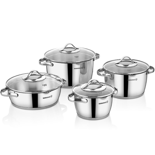 Korkmaz Stara 8 Delar Cookware A2609 - LINE Furniture Group