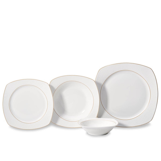 Korkmaz Mona 60 Delar Middagsset A8445 - LINE Furniture Group