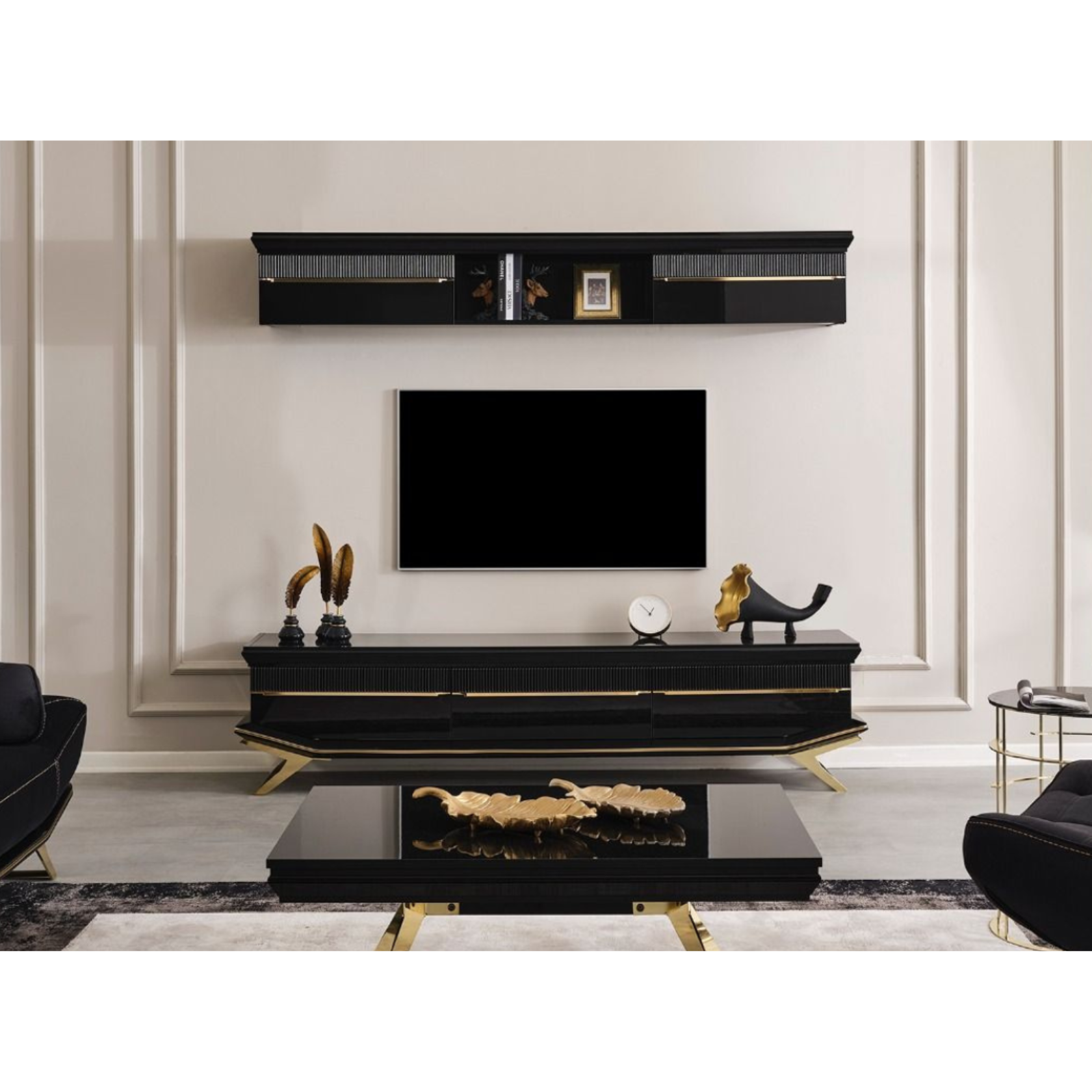 Chicago Guld Tv-Bänk - LINE Furniture Group