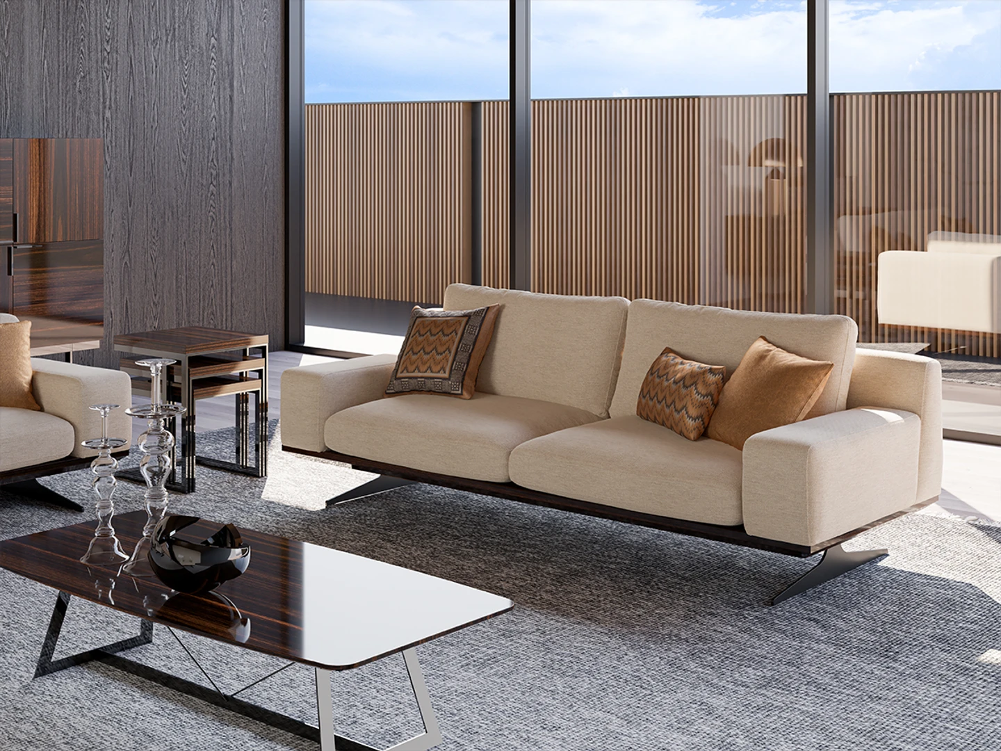 Elegant 1-personers sofa (model 2023)