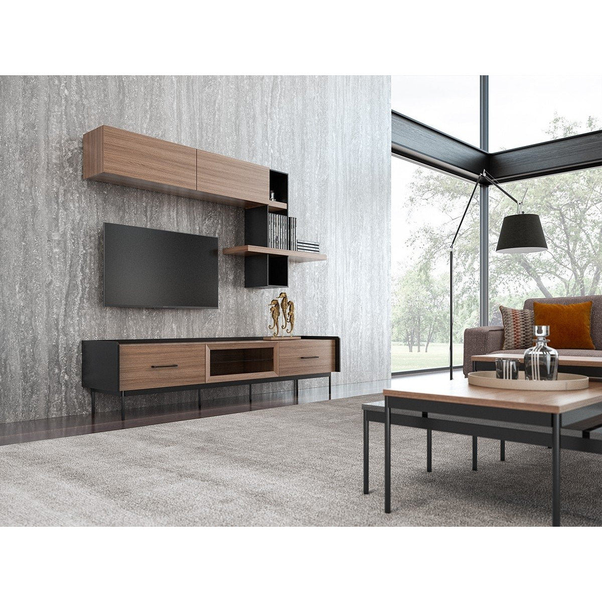 1️⃣3️⃣ RIVA HemPaket  (Hörnsoffa – TV-bänk med överdelen – Soffbord – Säng med förvaring)