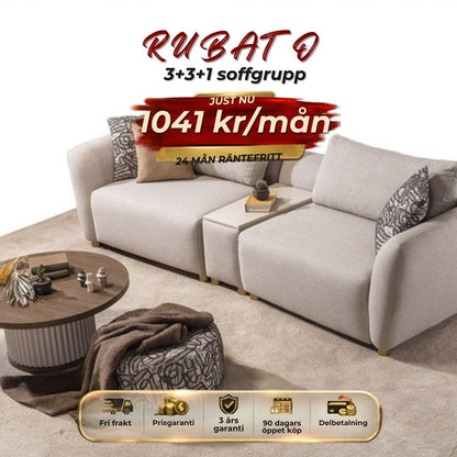 Rubato-A 3+3+1 Soffgrupp månadspris