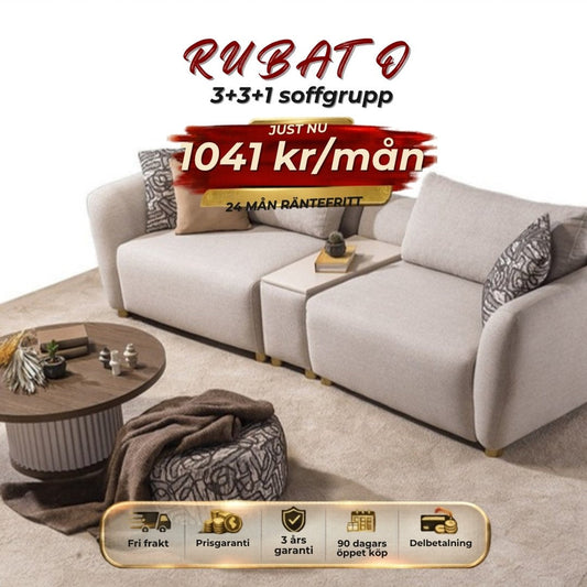 Rubato-A 3+3+1 Soffgrupp månadspris