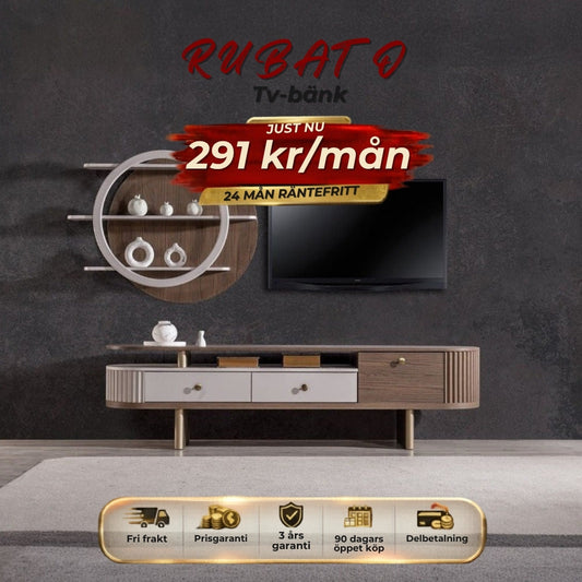 RUBATO Tv-bänk 291 kr/mån